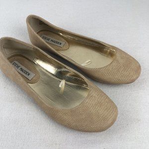 Steve Madden Cream Textured flats- Size 5.5